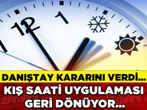 Yaz Saati Uygulaması İçin Yürütmeyi Durdurma Kararı