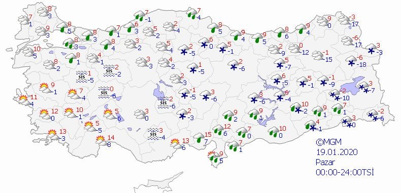 20 Ocak pazartesi kar geliyor! galerisi resim 2