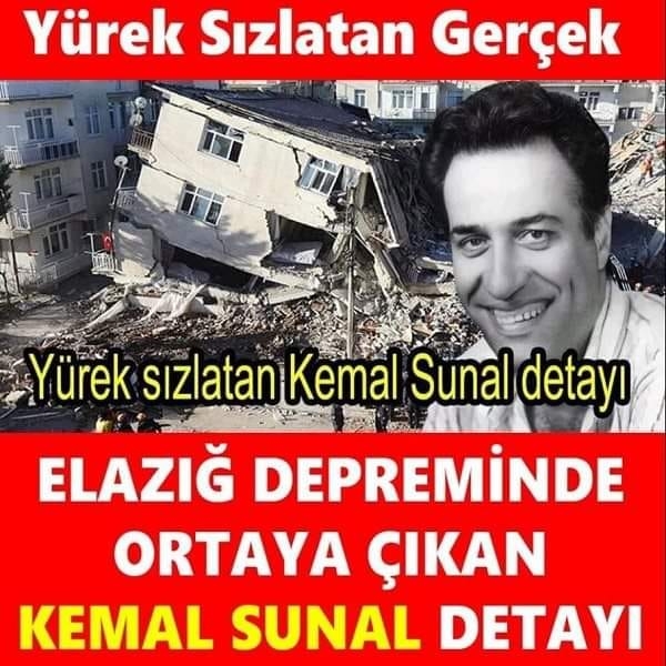 ELAZIĞ DEPREMİNDE YÜREK SIZLATAN KEMAL SUNAL DETAYI galerisi resim 1