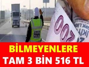 TRAFİK CEZZALARI GÜNCELLENDİ