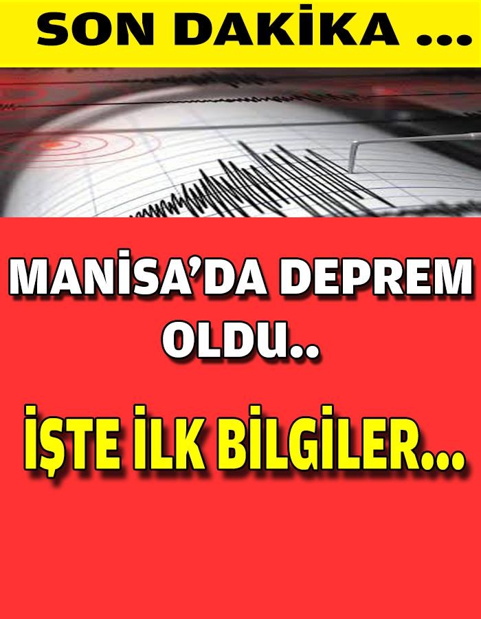 Manisa'da Deprem Oldu İşte İlk Bilgiler.. galerisi resim 1