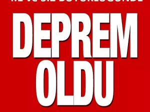 4.1 VE 3.2 BÜYÜKLÜĞÜNDE PEŞ PEŞE DEPREMLER. TÜRKİYE BEŞİK GİBİ