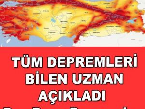 Tüm Depremleri Bilen Uzmandan Korkutan Açıklama