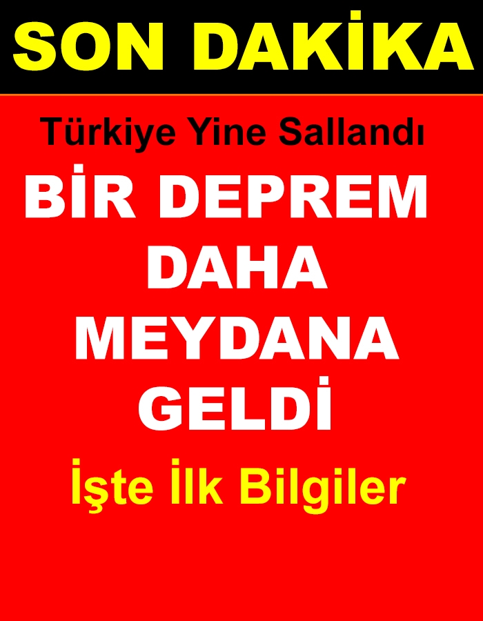 SON DAKİKA: Türkiye Yine Sallandı İşte İlk Bilgiler.. galerisi resim 1