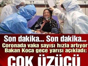 Sağlık Bakanı Koca, yeni vakaları açıkladı sayı