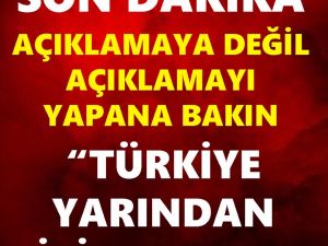 Canlı yayında açıkladı: Türkiye'de yarından itibaren…