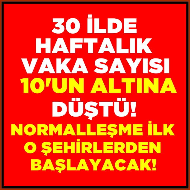 30 İlimizde Normalleşme Başlayacak galerisi resim 3