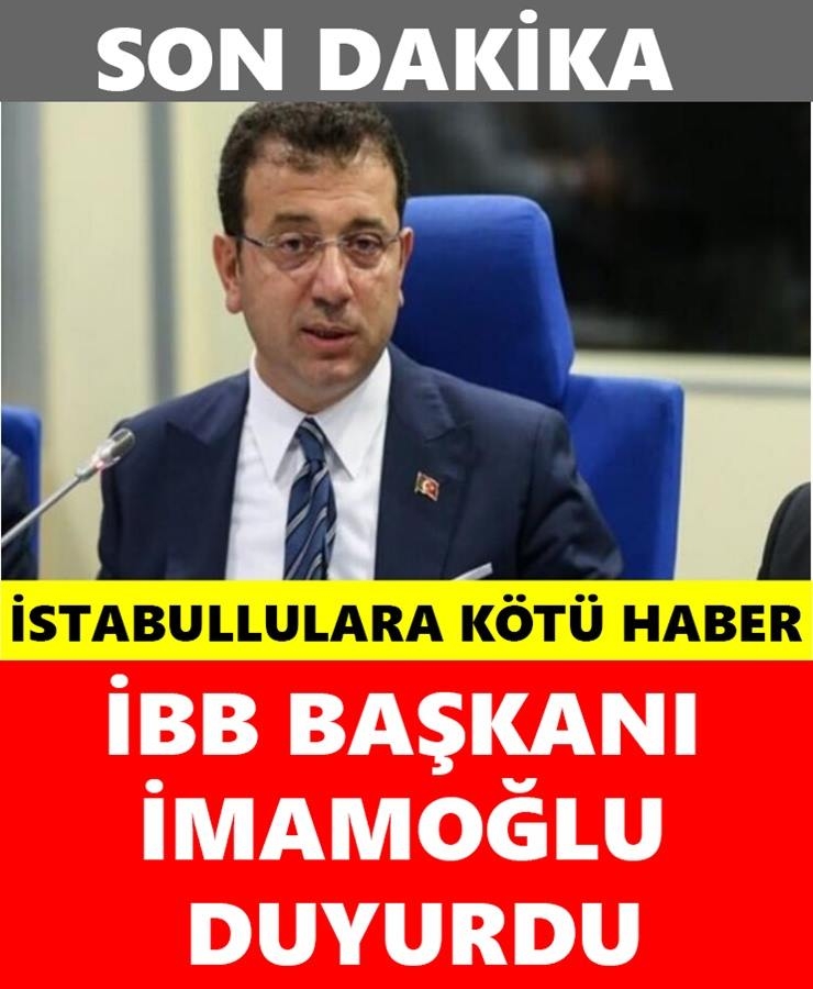 Ekrem İmamoğlu Kötü Haberi Böyle Duyurdu galerisi resim 2