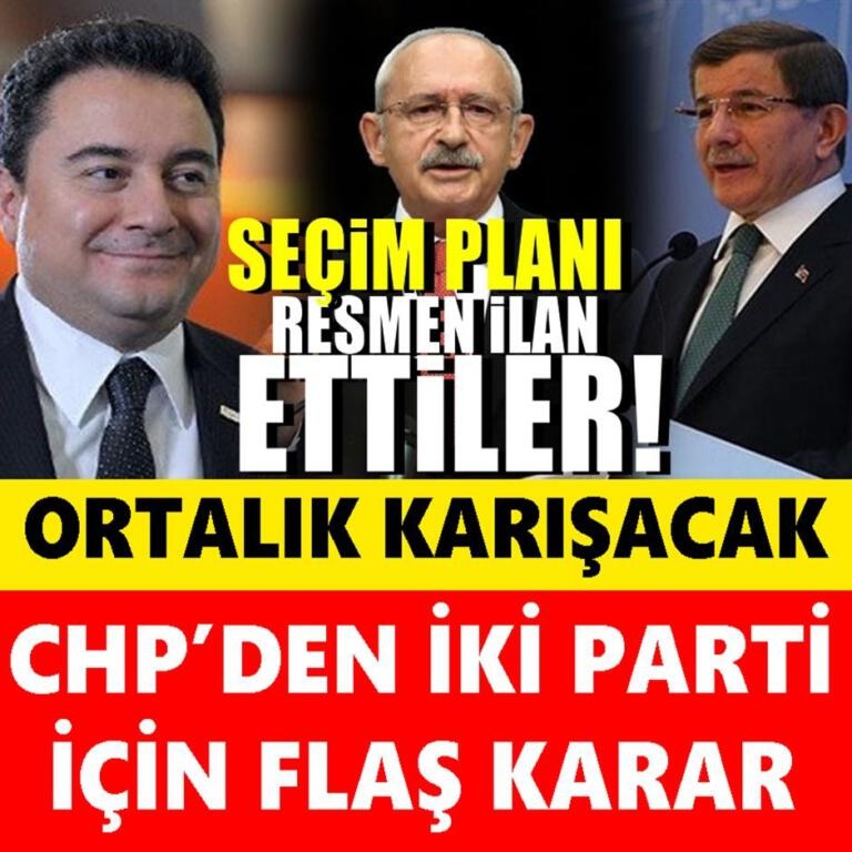 CHP'den Deva Partisi ve Gelecek Partisi için Flaş Karar galerisi resim 3