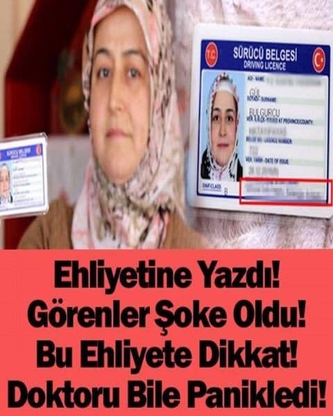 Ehliyetine Yazdı Görenler Şoke Oldu galerisi resim 2