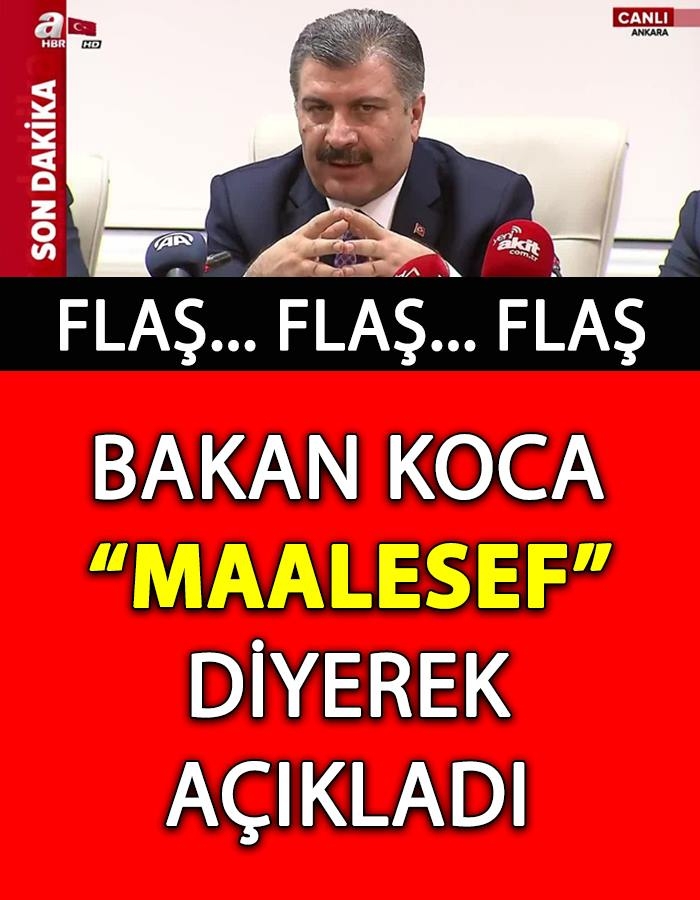 Bakan Koca Maalesef Diyerek Açıkladı galerisi resim 1