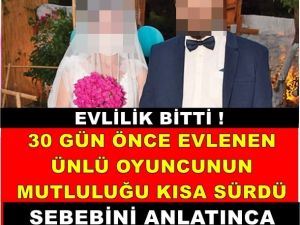 Ünlü Oyuncunun Evliliği Kısa Sürdü