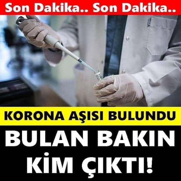 Koronanın Aşısı Bulundu galerisi resim 1