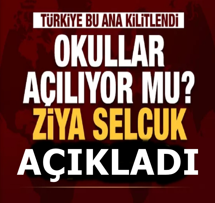 Milli Eğitim Bakanı Okulların açılacağı tarihi açıkladı galerisi resim 1