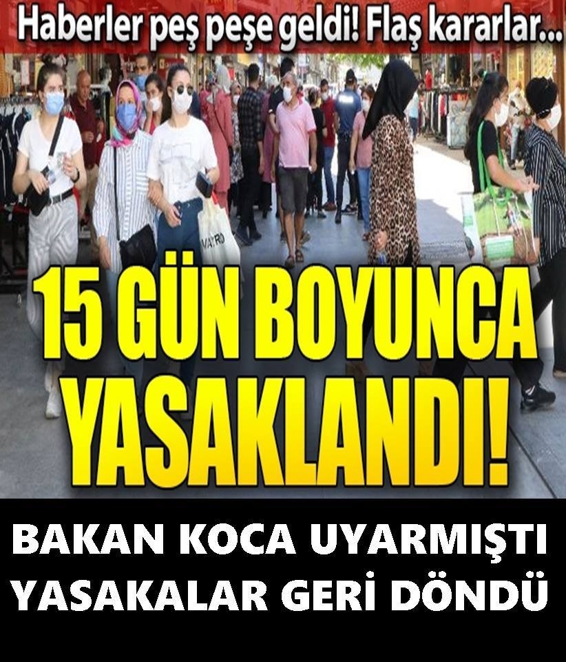 Yasaklar peş peşe geldi galerisi resim 1