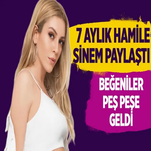 7 aylık hamile Sinem Kobal paylaştı galerisi resim 1