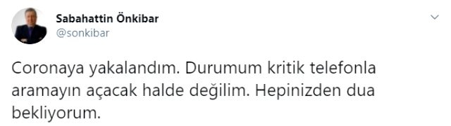 Ünlü İsim c-orona virüse yakalandı: Dua bekliyorum! galerisi resim 4