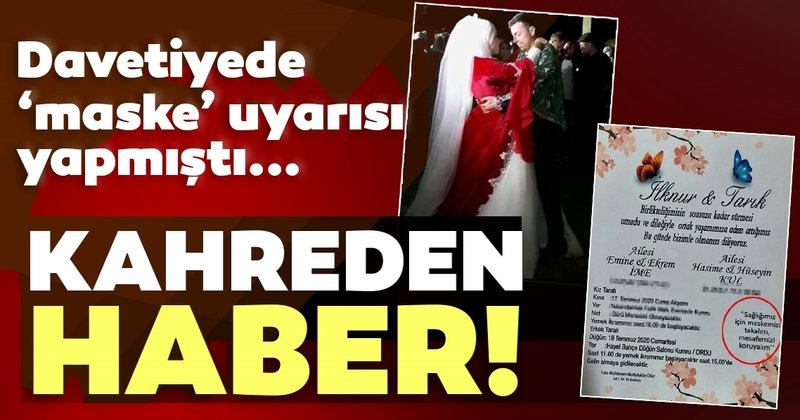 Düğününde Maske' uyarısı yapmıştı! galerisi resim 4