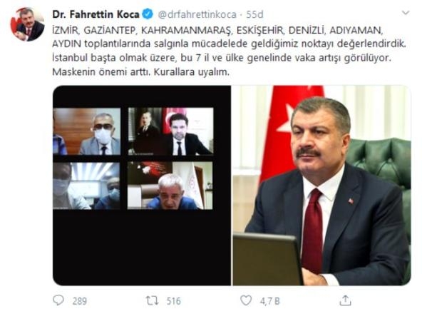 Sağlık Bakanı Fahrettin Koca’dan 7 İl İçin Uyarı galerisi resim 3