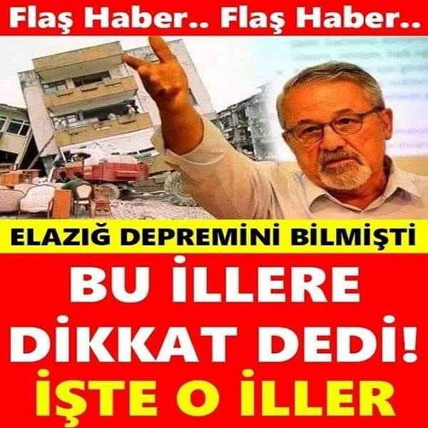 Elazığ Depremini Bilmişti. Bu İllere Dikkat Dedi galerisi resim 1