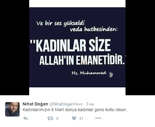 Nihat Doğan’a Kadınlar Günü Tepkisi...! Yerden Yere Vurdular... galerisi resim 3