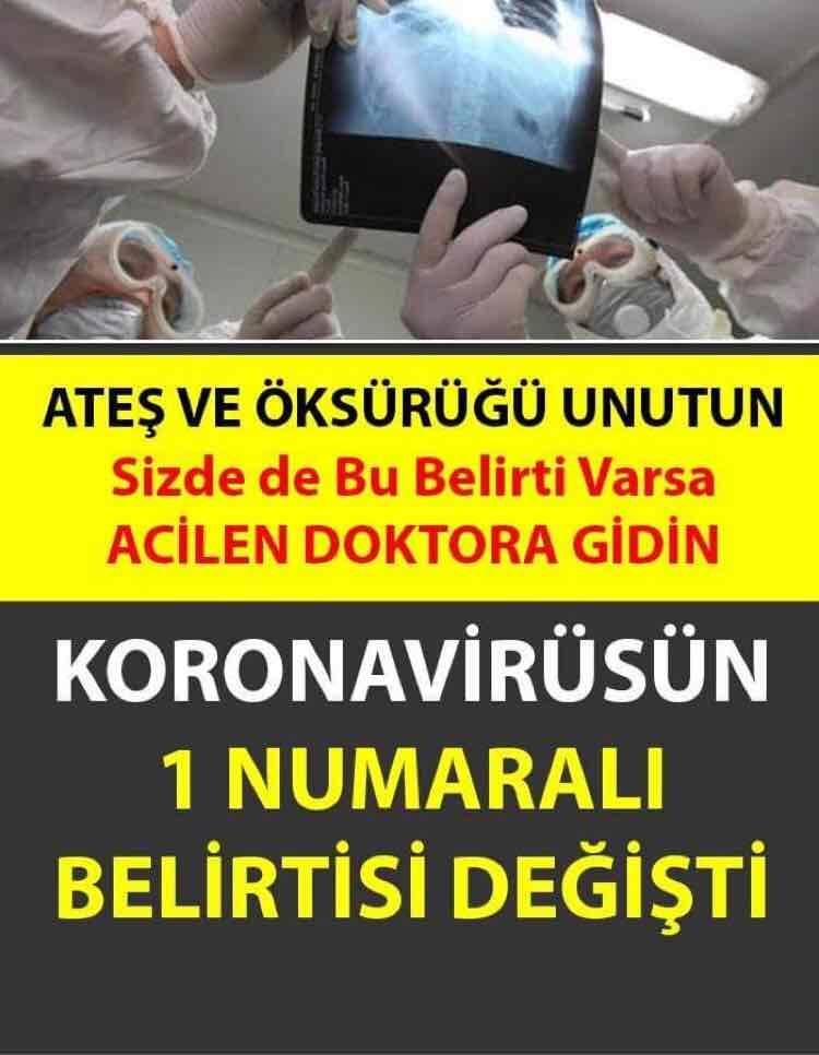 Kor’onavirüsün 1 Numaralı Belirtisi Değişti galerisi resim 1