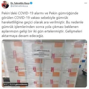 Bakan Koca açıkladı: Aşıların gelişi gecikecek galerisi resim 2