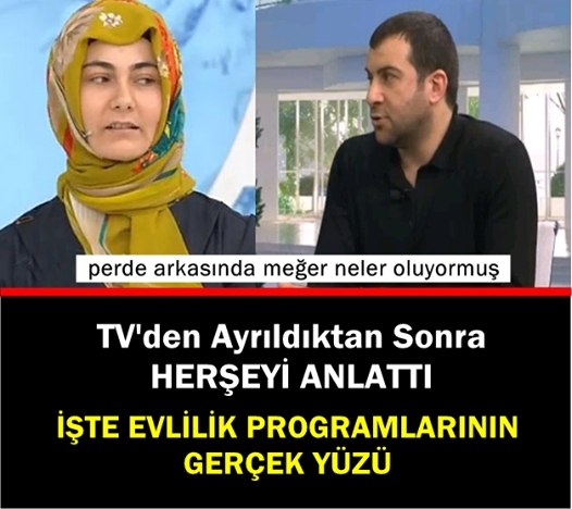 Evlilik programlarının gerçek yüzünü deşifre etti galerisi resim 1