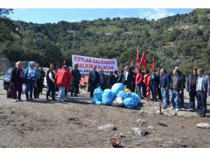 Dalaman’da İhaleye Çıkan Koylarda Temizlik Eylemi