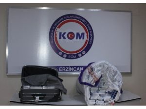 Erzincan’da Bin 44 Paket Kaçak Sigara Ele Geçirildi