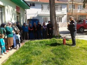 İtfaiyeden Ev Hanımlarına Yangın Eğitimi