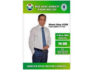 Rize’de “Anneler Kitap Okuyor” Etkinliği Devam Ediyor