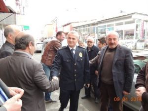 Pasinler Polisi Esnafı Ziyaret Etti