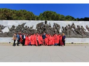 Öğrenciler Çanakkale’de Duygu Dolu Anlar Yaşadı