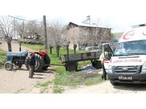 Traktörden Düşen Yaşlı Adam Öldü