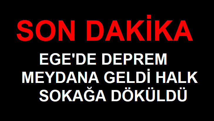 SON DAKİKA, DEPREM OLDU HALK SOKAĞA DÖKÜLDÜ