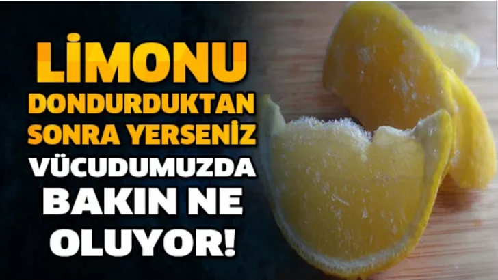 Donmuş limonun inanılmaz mucizesi! Mutlaka deneyin!