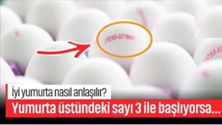 Yumurta üstündeki sayı 3 ile başlıyorsa..