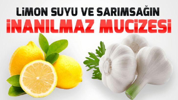 Limon suyu ve Sarımsak mucizesi yapılışı, kullanım şekli ve faydaları