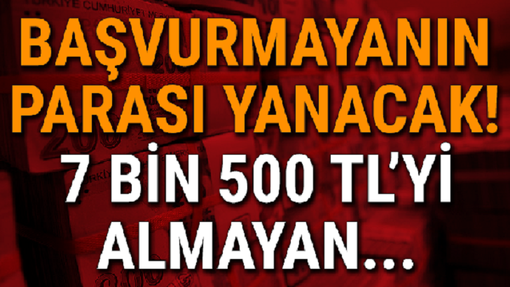 Başvurmayanın parası yanacak Son Tarih 29 Ocak