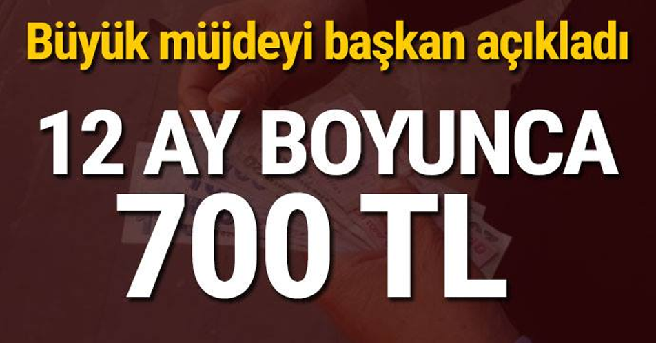 BÜYÜK MÜJDEYİ BAŞKAN AÇIKLADI.