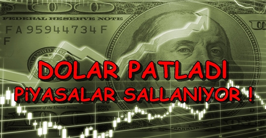 Flaş Flaş Flaş..Dolar Patladı..Tarihinin Rekoruna Ulaştı..