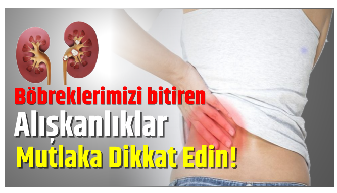 Böbreklerimizi bitiren alışkanlıklar? Mutlaka Dikkat Edin!