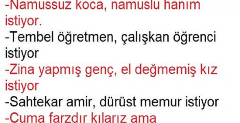 Halimiz Durumumuz BU Değilmi ?