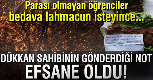 Lokantacının Yazdığı Not Efsane Oldu