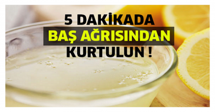 5 Dakikada Baş Ağrısından Kurtaran Yöntem