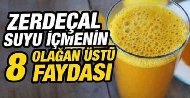 Zerdeçal Suyu İçmenin 8 Harika Faydası