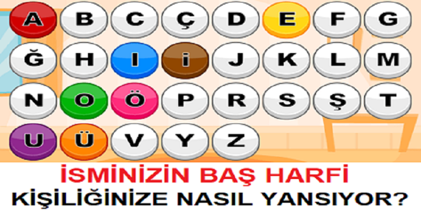 İSMİNİZİN BAŞ HARFİ KİŞİLİĞİNİZE NASIL YANSIYOR