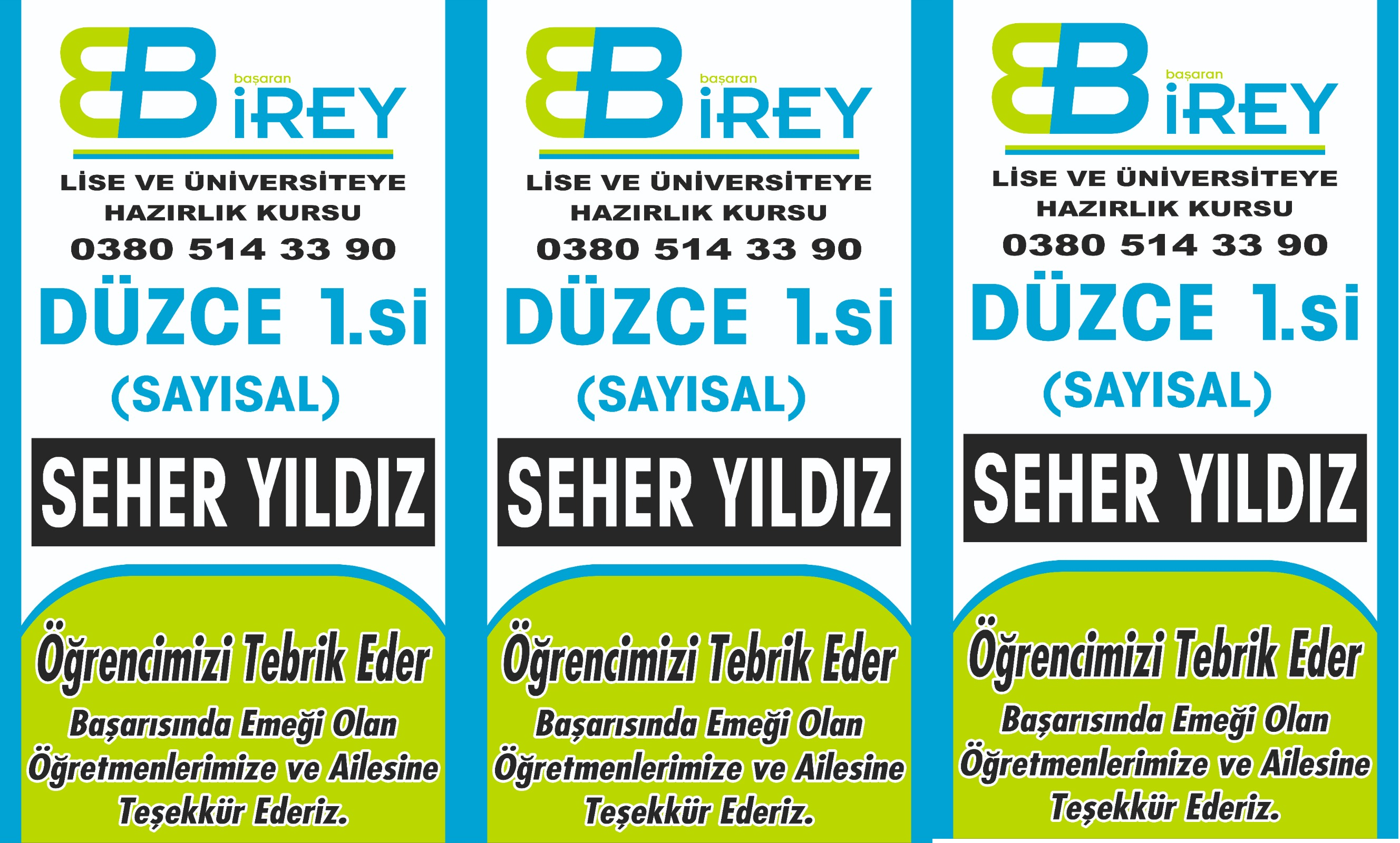 Sayısalda Düzce 1. Seher Yıldız oldu