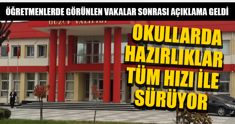 Düzce Valiliğinden Açıklama Geldi